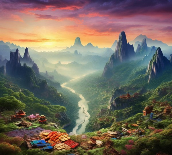 粤地风光探秘录，风光无限，特产独具,粤地风光探秘录，风光无限，特产独具,古城,自然风光,美景,第1张