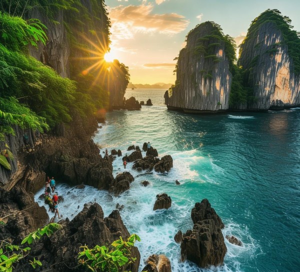 泰国南部甲米，自然奇观与活力海岸线的探险之旅